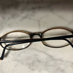 Cynthia Rowley Eyeglasses Cr20 Choc 48-19 Brown Yellow Italy G506